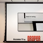 Draper 140020 Access V, 15', NTSC, Matt White XT1000VB, 110 V