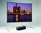 Da-Lite 88603KN Fast-Fold Deluxe Projection Screen Da-Mat HDTV Format 56x96 with Black Frame No Case or Legs