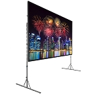 Da-Lite 39310 Fast-Fold Deluxe 8x14 HDTV Format HD Rental 1.0 Surface with Legs and Case